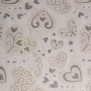 Papier Handmade Happy Color A4 Love Serca Srebrne, 1szt